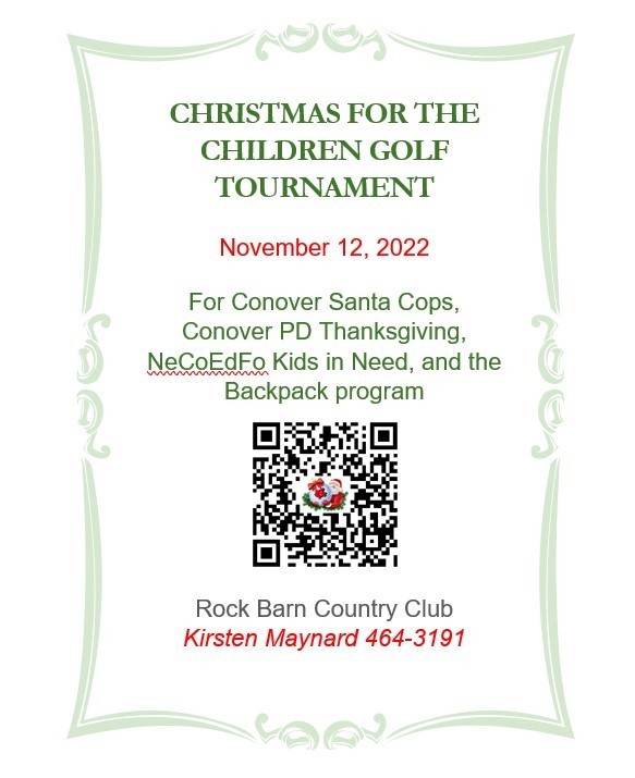 QR code for Christmas for the Children Golf event