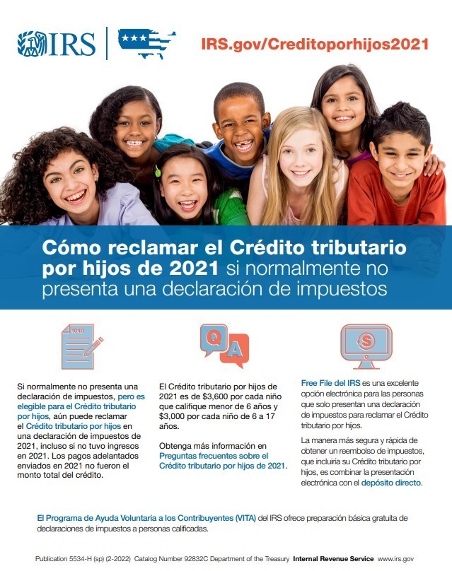IRS CHILD TAX CREDIT INFO SPANISH